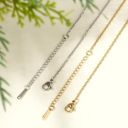 24PCS Silver Stainless Steel Rolo Cable Necklace Chain for Jewelry Making | 1.5MM 18 Inches Diamond-cut Small Cross Link Chains for DIY Necklace Crafts - color: stainless steel(1.5mm/ 18 inches)