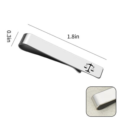 Mens Airplane Tie Clip for Boyfriend Husband Son Flight Attendant Accessories for Men - style: Silver Lawyer