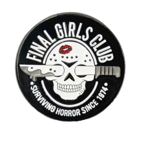 Enamel Pins, Cute Pins for Backpacks, Hat Pins, Novelty Brooch Pins, Backpack Pins, Lapel Pins for Men, Women, Girls, Boys. For Lanyard, Bags, Hats, Caps, Clothing - color: Final Girls Club