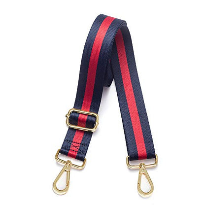 Kolti Purse Strap Replacement Crossbody Handbag Stripe Wide Adjustable - color: Gold Buckle-15