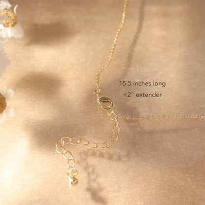 Sonateomber Gold Stone Pendant Necklace for Women, Chunky Statement Dainty Heart Oval Natural Gemstone Dangle Necklaces Wedding Prom Accessories Fashion Jewelry Gift - color: Maple