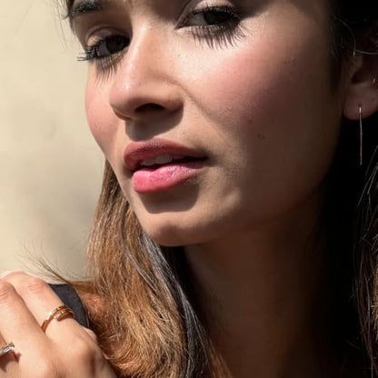 HONEYCAT Hammered Marigold Wrap Around Ring in Gold, Rose Gold, or Silver | Minimalist, Delicate Jewelry - color: Gold