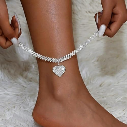 QWALIT Toe Rings for Women Gold Toe Ring Gold Ankets for Women Silver Toe Ring Stainless Steel Waterproof Trendy Anklet no Tarnish - color: A2- Anklet - silver