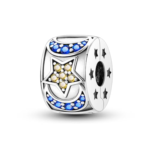 Pandach 925 sterling silver Clip Spacer Charm for Bracelet Clip Lock Stopper Bead Spacer European Openable Beads 2Pcs - style: 2-KJC891