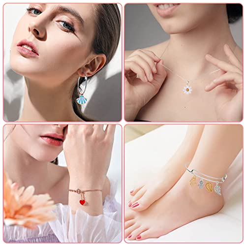 Mckanti 150PCS Bracelet Charms, Silver Bracelet Gold Plated Enamel Charms Pendants for Necklace Bracelet Jewelry Making and Crafting - style: Assorted Charms