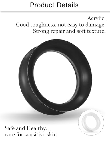 Cisyozi 10G-50mm Thin Silicone Gauges for Ear Flexible Double Flare Gauges Tunnels Expander Stretching Gauge Earlets Plugs Gauges Kit Earlets Retainer Same Sizes 3 Colors - style: Size: 22mm = 7/8 inch
