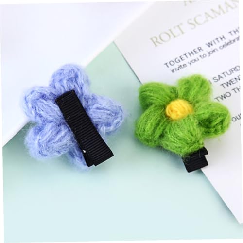12pcs Flower Hair Clips Bobby Pins for Mixed Colors Birthday Headwear Hair Accessories Set Random Color