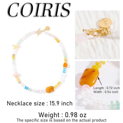 Coiris 3 Layers Illusion Wire Beaded Statement 19.5" Necklace for Women - color: N0160-A