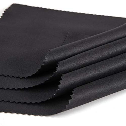 TRIUMPH VISION Eyeglass Cleaning Cloth Glasses Cleaner Microfiber 12 Pack | Eye Glass Eyewear Sunglass Wipes Clean Polish Dry Lens Screen Jewelry Watch Mirror Streak Scratch Lint Free Thick Soft 12Pack - color: Black, size: 6x7