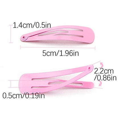 Havilah Snap Hair Clips - 200 Pieces Set Non-slip Metal Hair Clips Cute Kawaii Barrettes for Women - Multi-color - color: Snap Hair Clips - Multi-color