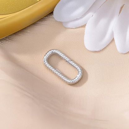 925 Sterling Silver Double Opening Lobster Clasp, Necklace Bracelet Anklet Jewelry Extender Clasp for DIY Jewelry Making (Style 9) - style: style 9