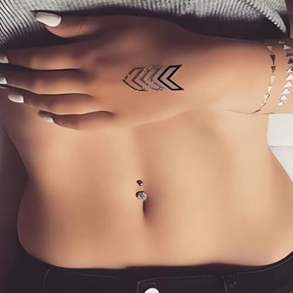 7 Pcs Gold Belly Button Ring Dangle for Women Hypoallergenic Surgical Stainless Steel Dangling Belly Rings Butterfly Heart CZ Cute Long Belly Button Piercing Dangly Navel Piercings Pack Belly Piercing Jewelry - color: gold