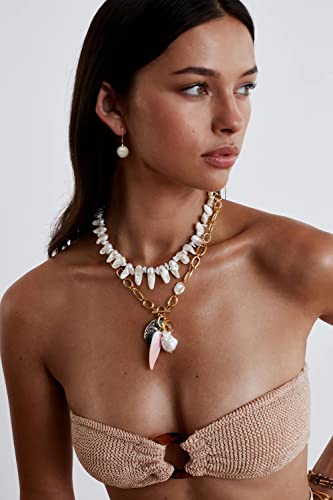 Handpicked White Pearl Earrings 18k Gold Plated Leverback Dangle Stud Pearl Earrings Jewelry for Women - style: Ball Pearl