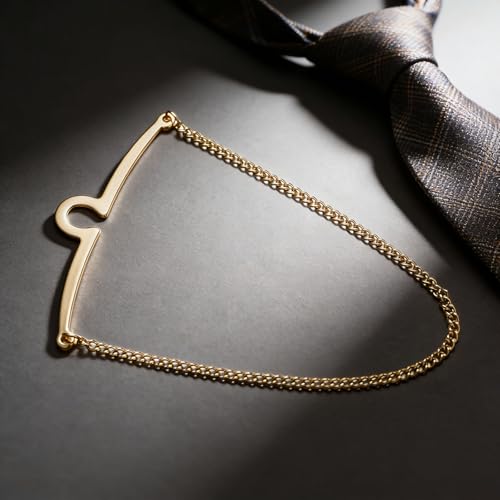 Yoursfs Tie Chains for Men Gold and Sliver Tie - style: Gold Tie Chains