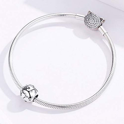 Constellation Charm 925 Sterling Silver Birthstone Bead for Pandora Charms Bracelet-Gift for Anniversary Birthday Christmas Day - color: Sagittarius (11.23-12.21)
