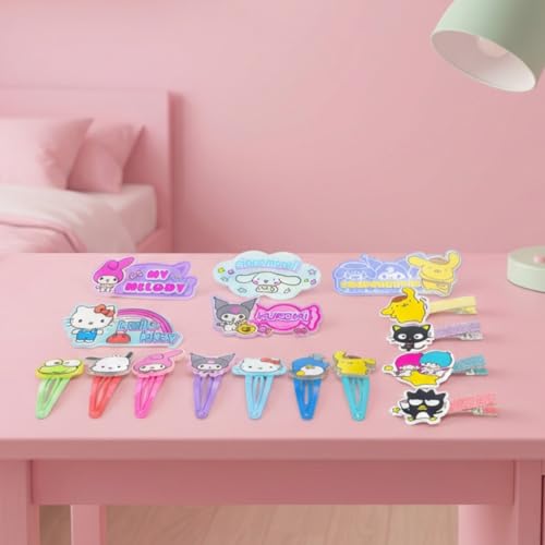Hello Kitty Hair Accessories Set with Hair Clips, Bows & Scrunchies - color: Hello Kitty and Friends