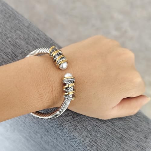 18K Gold Bangle Bracelets for Women 925 Sterling Silver Bracelets Bracelets Adjustable Boho Bracelets Stackble Cuff Bangle Bracelets for Men Women Chunky Gold Bangle Open Cuff Bracelets Christmas Gift - color: Bracelets-05