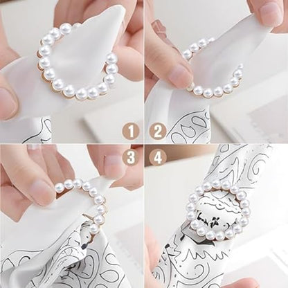 Cute Scarf Ring and Slides for Scarves (4) | T-Shirt Clips for omen Clothing Metal Round Circle Rings and Slides for Scarves Buckle, Metal Circle Buckle