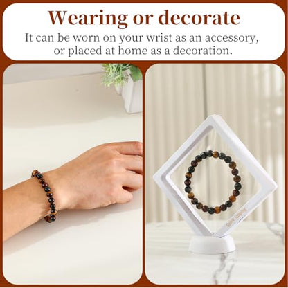 Natural Tiger Eye Handmade beaded Stretch Bracelet for Unisex Gift.