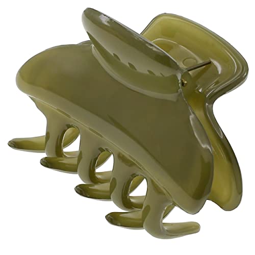 Camila Paris CP3552 French Small Hair Clips for Women, 2.5" Small Claw Clip Fashion Styling Mini Hair Clip Accessories for Women, Strong Hold No Slip Grip Cute Claw Clips, Made in France - color: Green 2.5"