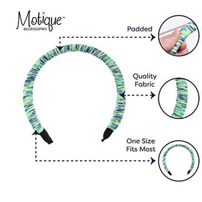 Padded Headband for Women for Women (Green Stripe) - color: Striped Green