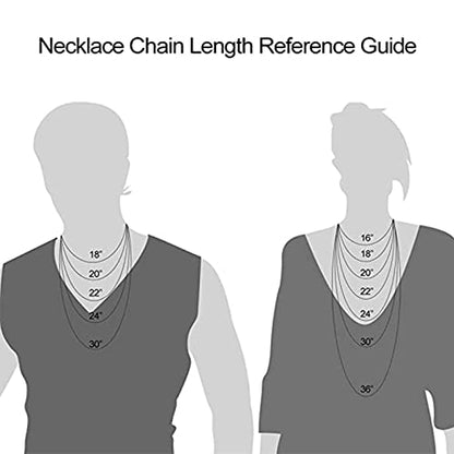 GEMOSA Cross Necklace for Men, Cuban Link Layered Rope Chain Silver/Gold/Black - color: Silver, size: 22/24inch