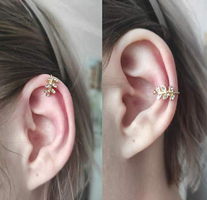 Longita Ear Cuff Earrings for Women non Piercing Ear Hoop Earrings Stainless Steel Clip On Cartilage Earring Huggie Dainty Minimal Crossed Conch Piercing Sparkling Jewelry Silver Rose Gold - color: A2: 8 pairs -gold