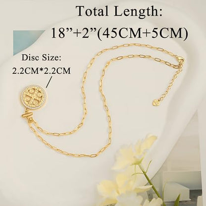 SOFYBJA Saint Benedict Necklace Drop 18K Gold Toggle Medallion Coin Cross Pendant Necklaces Religious Jewelry Catholic Gift for Women - color: Gold Zirconia Saint Benedict Necklace