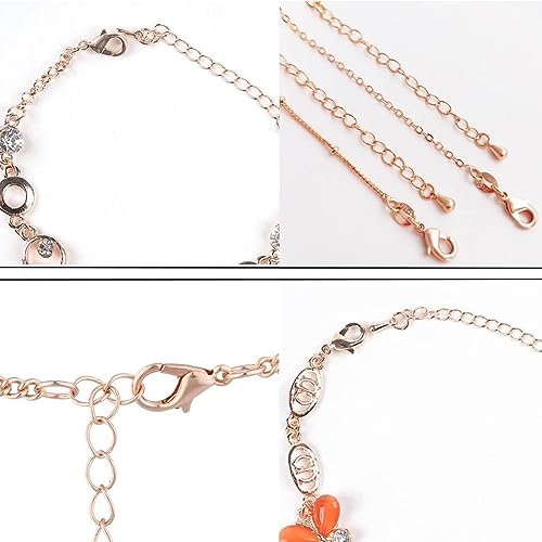 1000PCS Jewelry Making Accessories Set, 100 Lobster Claw Clasps 300 Crimp Beads Crimp Beads Clasps Caps 600 Open Jump Ring Connectors for DIY Bracelet Necklace Crafts Jewelry Making(Rose Gold) - color: Rose Gold