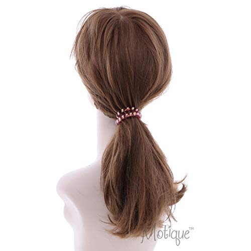 Irridescent Coil Pony Holders - Set Of 5-Mauve - color: Mauve