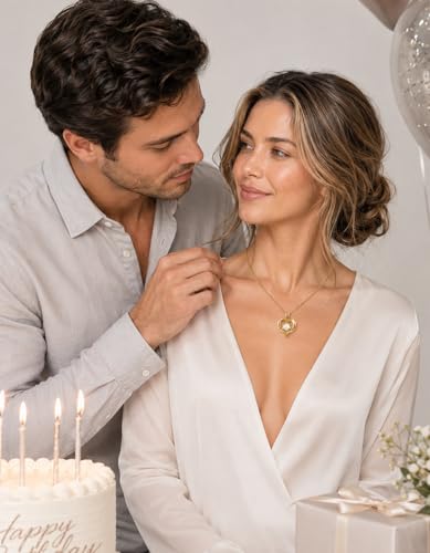 KRKC Moissanite Heart Necklace for Women