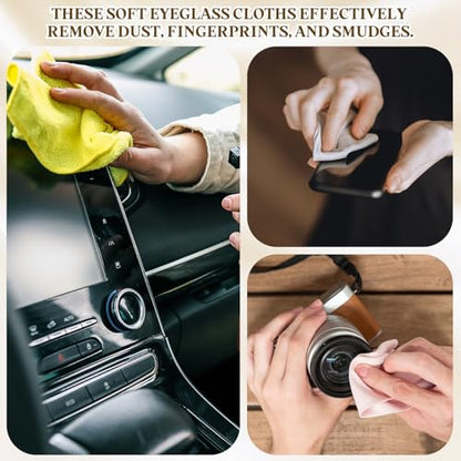 PATIKIL 3Pcs Soft Eyeglass Cloths, 15.8 x 15.8 Electronics Microfiber Cleaning Cloths Eyeglass Cleaning Fabric for Lens Wipes Glasses Cleaner Jewelry LCD Screens Cameras, Light Gray - color: Light Gray