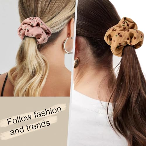 Hair Scrunchies for Women - Hair Ties No Damage Both for Thick Hair or Thin Hair Curl Hair No Crease Scrunchies Ponytail Holder No Hurt Your Hair - color: Light Pink