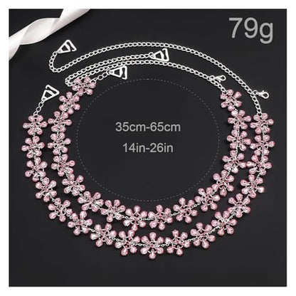 1Pair Shiny Crystal Shoulder Strap Bra Chain for Women Bridal Wedding Rhinestone Lingerie Strap Shoulder Chain Dress Accessories Jewelry - color: Silver