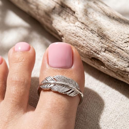 12 Pack Adjustable Toe Rings for Women, Plated Toe Ring Set, Summer Beach Open Toe Rings with Flower Arrow Tail Designs, Barefoot Foot Jewelry and Pinky Rings