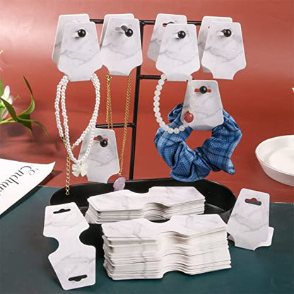 200PCS Bracelet Display Cards Necklace Holder Cards Self Adhesive Jewelry Packaging Selling Card for Small Business (Mable, 1.8x4.7 inches) - color: Mable