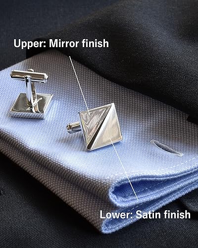 [TAVARAT] Cufflinks for Men cuff links mens Black Silver Light Gold Tps-166 - style: light gold (Tps-056)