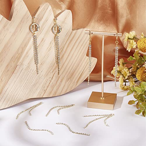 SUNNYCLUE 1 Box 24Pcs 3 Style Tassel Earring Charms Chain Tassel Earrings Set Dangle Chains Rhinestones Charms for Jewelry Making Accessories Women Adults DIY Crafts - color: 24pcs 3 Styles Rhinestone Tassel Charms