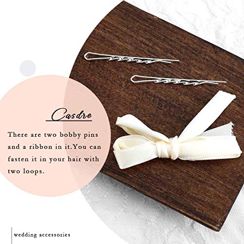 CASDRE Flower Bride Wedding Hair Vine Pearl Bridal Headpiece Leaf Hair Accessories Hair Piece for Women and Girls (A Silver) - color: A Silver