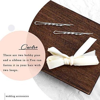 CASDRE Flower Bride Wedding Hair Vine Pearl Bridal Headpiece Leaf Hair Accessories Hair Piece for Women and Girls (A Silver) - color: A Silver