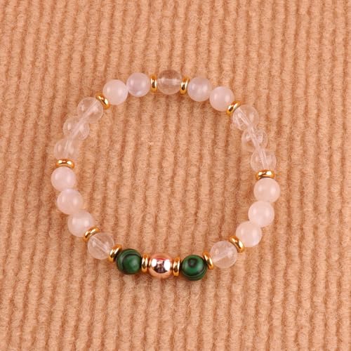 KSQS Healing Stone Bead Bracelet for Women, Natural Gemstones Balance Protection Bracelet, Spiritual Crystal Beads Bracelet Anxiety Relief with Meaning Card - color: Grief