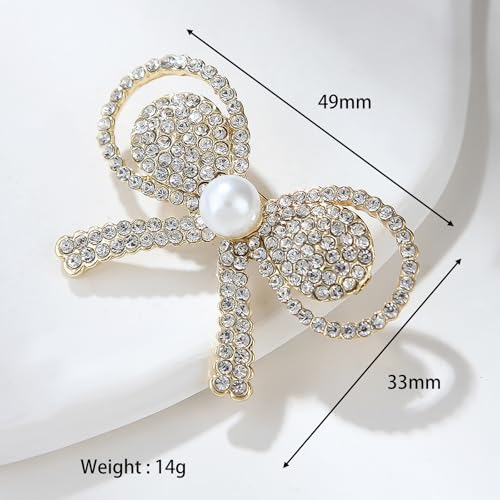 HETICA Animal Brooch for Women, Funny and Cute Flower Brooch Safety Pins Clothing Backpack Hat Decoration Enamel Pins Fashion Women Brooches and Pins Jewelry - style: Bow Tie