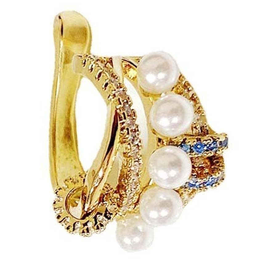 Pearl Ear Cuff Earrings for Women 14K Gold Ear Cuffs for Non Pierced Ears Cartilage Earrings - style: Pearl2