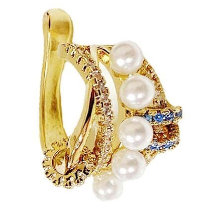 Pearl Ear Cuff Earrings for Women 14K Gold Ear Cuffs for Non Pierced Ears Cartilage Earrings - style: Pearl2