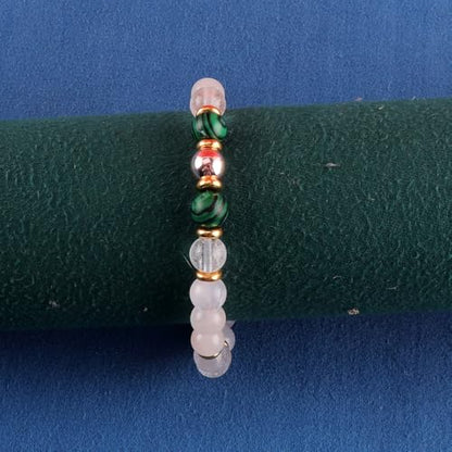 KSQS Healing Stone Bead Bracelet for Women, Natural Gemstones Balance Protection Bracelet, Spiritual Crystal Beads Bracelet Anxiety Relief with Meaning Card - color: Grief