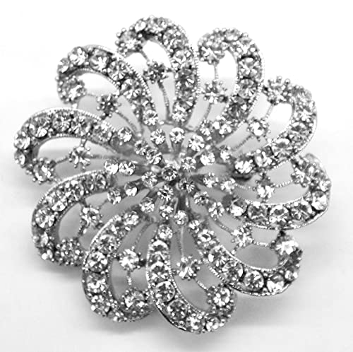 Belagio Enterprises 2 1/2-Inch Rhinestone Brooch | BW-171-182 - size: 2-1/2-Inch, style: BW-147
