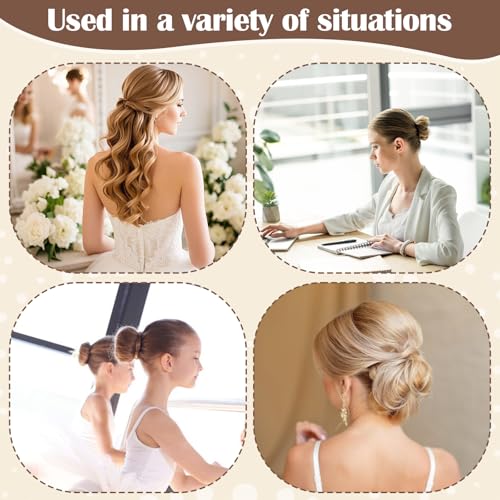 700 PCS Bride Hair Styling Kit, Hair Pins Set for Women Girls w/Storage Box | 100 U-Pins, 100 Bobby Pins Brown, 200 Hair Elastics, 40 Bridal Hair Pins Crystal Flowers, 1 Reinstone Sticker(6mm, 260pieces)