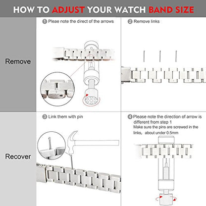 Compatible with Alta Bands Metal, Special Edition Replacement for Alta HR Stainless Steel Bands Adjustable Accessory Wristband Small Large for Alta Bracelet Women Men - color: B4-Silver-Purple