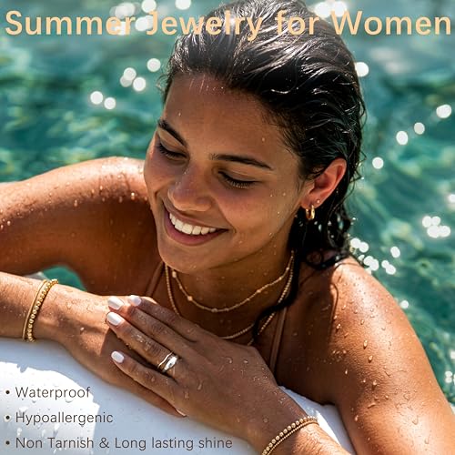 Gold Rings for Women Men Non Tarnish, Waterproof Chunky 14K Gold Plated Dainty Stackable Rings Trendy Statement Pinky Thumb Rings Engagement Eternity Wedding Band Ring Stacking Gold Jewelry Size 3 4 5 6 7 8 9 10 11 - color: Silver, size: 13.5