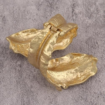 Chunky Bangle Bracelets for Women Cuff Bracelet Thick Gold Bangles Open Wide Arm Cuffs Bracelets Boho Jewelry - style: Gold Bangle Bracelet